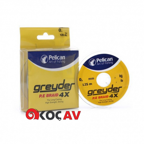 PELİCAN GREYDER 4X 0,16MM 125MT İP MİSİNA