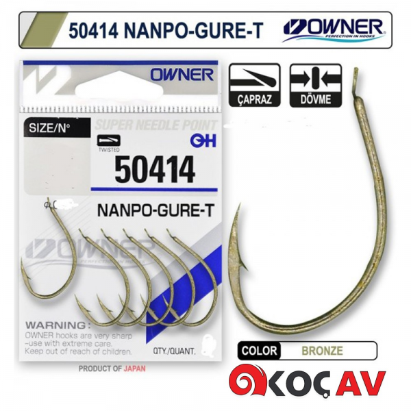 OWNER 50414 NANPO-GURE-T OXİDİZED GOLD OLTA İĞNESİ NO:1 (5 ADET)