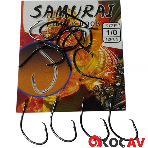 SAMURAI CIRCLE HOOK SAZAN İĞNESİ 1/0 (12 ADET)