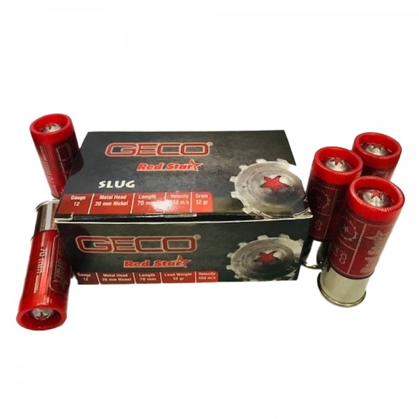 GECO RED STAR SLUG 12CAL 32GR TEK KURŞUN