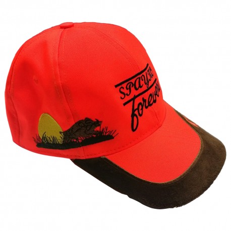 SPAYKO TURUNCU DOMUZ RESİMLİ AVCI ŞAPKASI