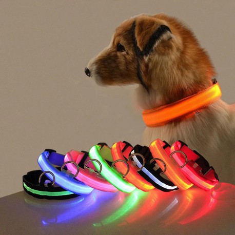LED IŞIKLI BEZ BOYUN KÖPEK TASMASI-S