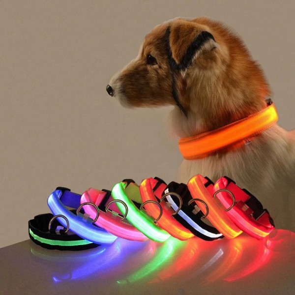 LED IŞIKLI BEZ BOYUN KÖPEK TASMASI-S