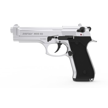 RETAY MOD 92 PARLAK KROM KURU SIKI SES TABANCASI 9 MM