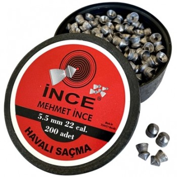 İNCE MEHMET 5,5 MM HAVALI SAÇMA (200 ADET)