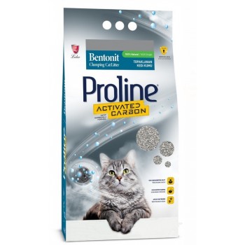 PROLİNE BENTONİT TOPAKLANAN AKTİF KARBON KEDİ KUMU 20 LT