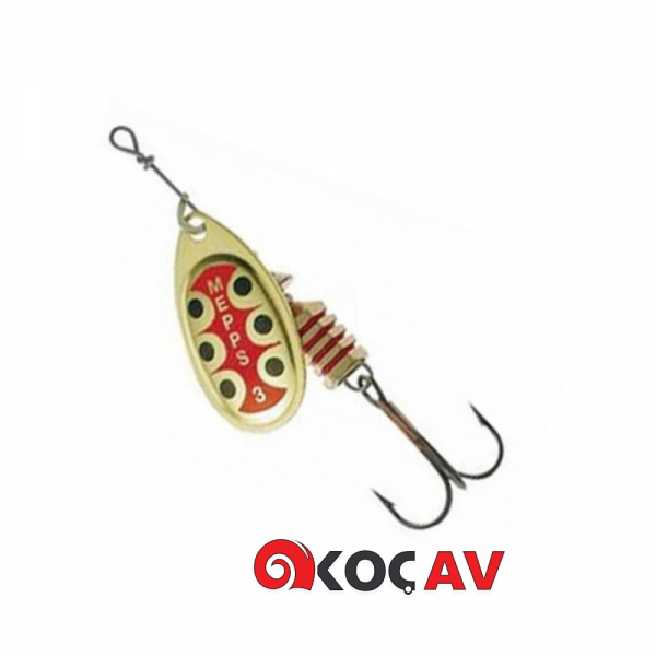 MEPPS Aglia Tw Sarı Benekli Olta Kaşığı No:3 (7 gr)