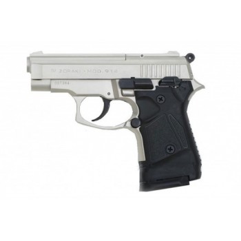 ZORAKİ MOD 914 MAT KROM KURUSIKI SES TABANCASI 9 MM