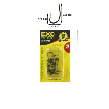 EXTRACARP HOOK EXC 5000 TEFLON SAZAN İĞNESİ NO 2 (10 ADET)