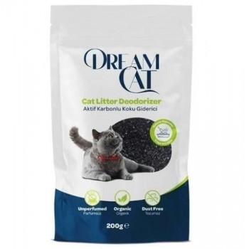 DREAM CAT BENTONİT AKTİF KARBON KEDİ KUMU KOKU GİDERİCİ 200 G