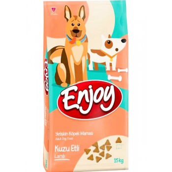 ENJOY KUZU ETLİ YETİŞKİN KÖPEK MAMASI 15 KG