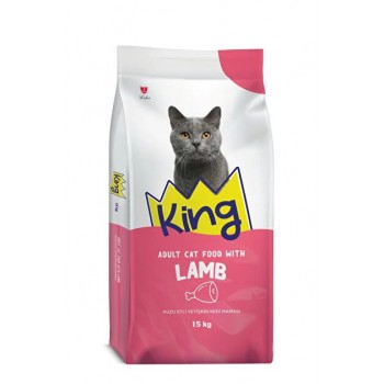 KİNG KUZU ETLİ YETİŞKİN KEDİ MAMASI 15 KG
